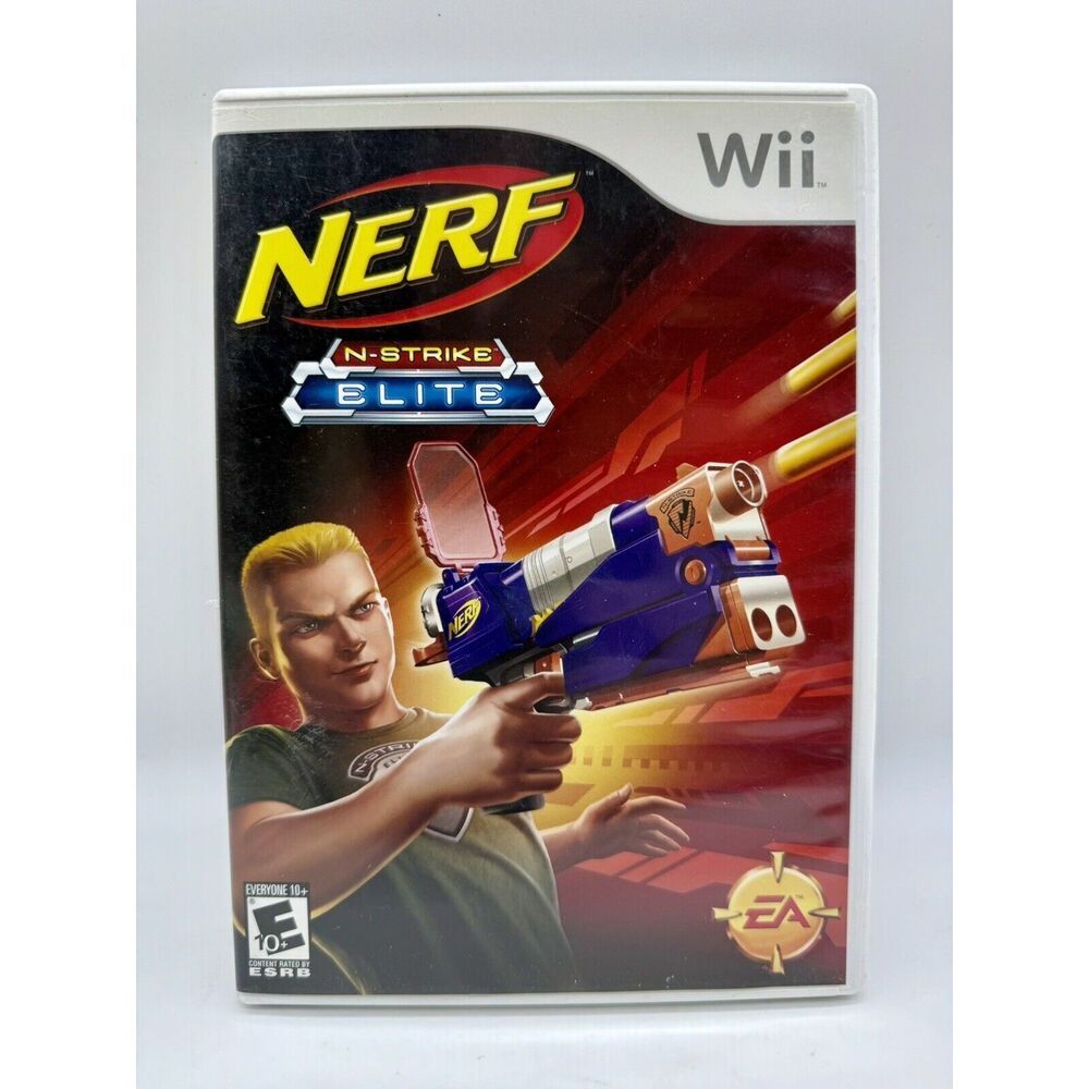 Nerf N-Strike Elite Wii Game Case And Manuel Tested